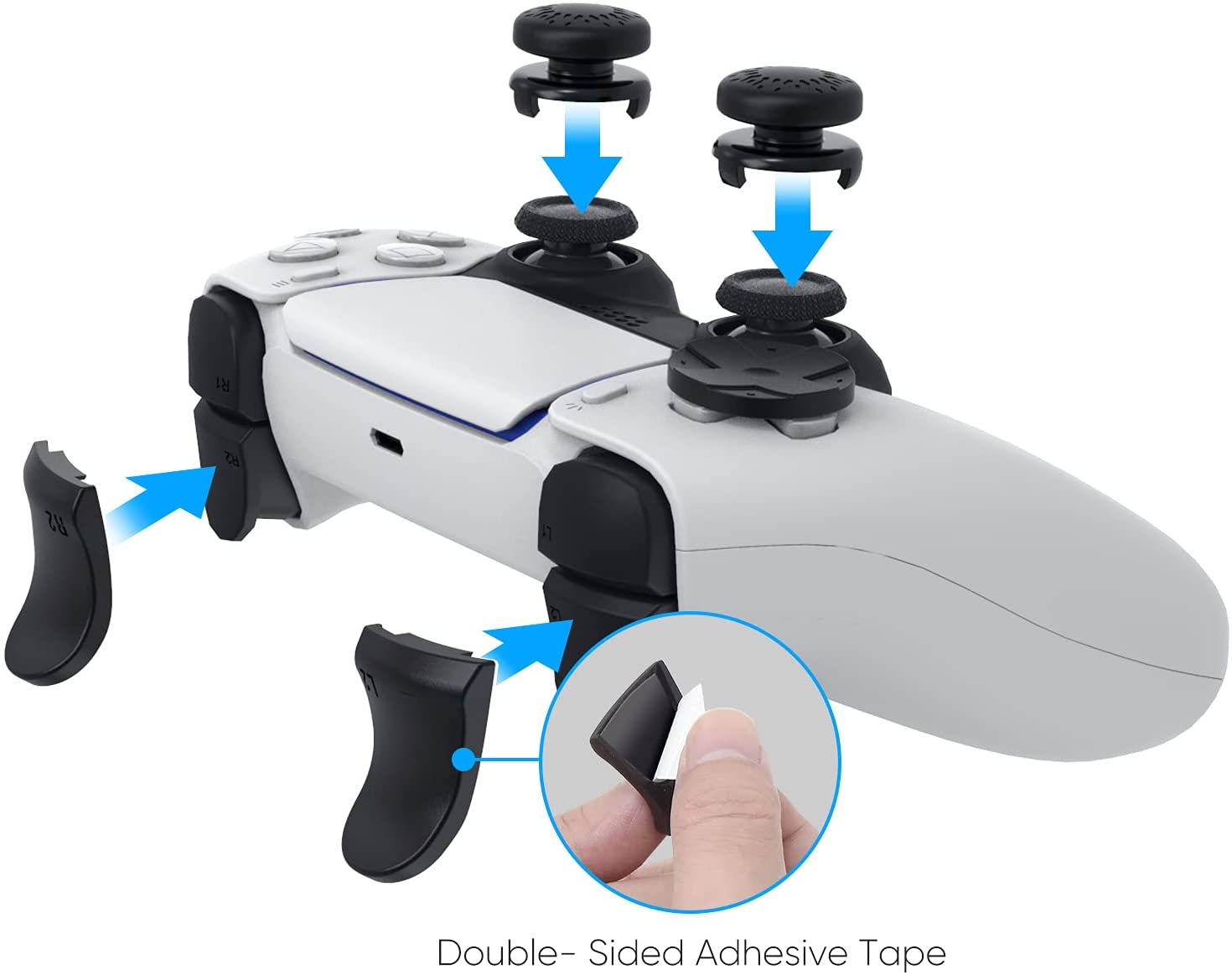 Trigger Extender Button - Kit de Accesorios para PS5, Compatible