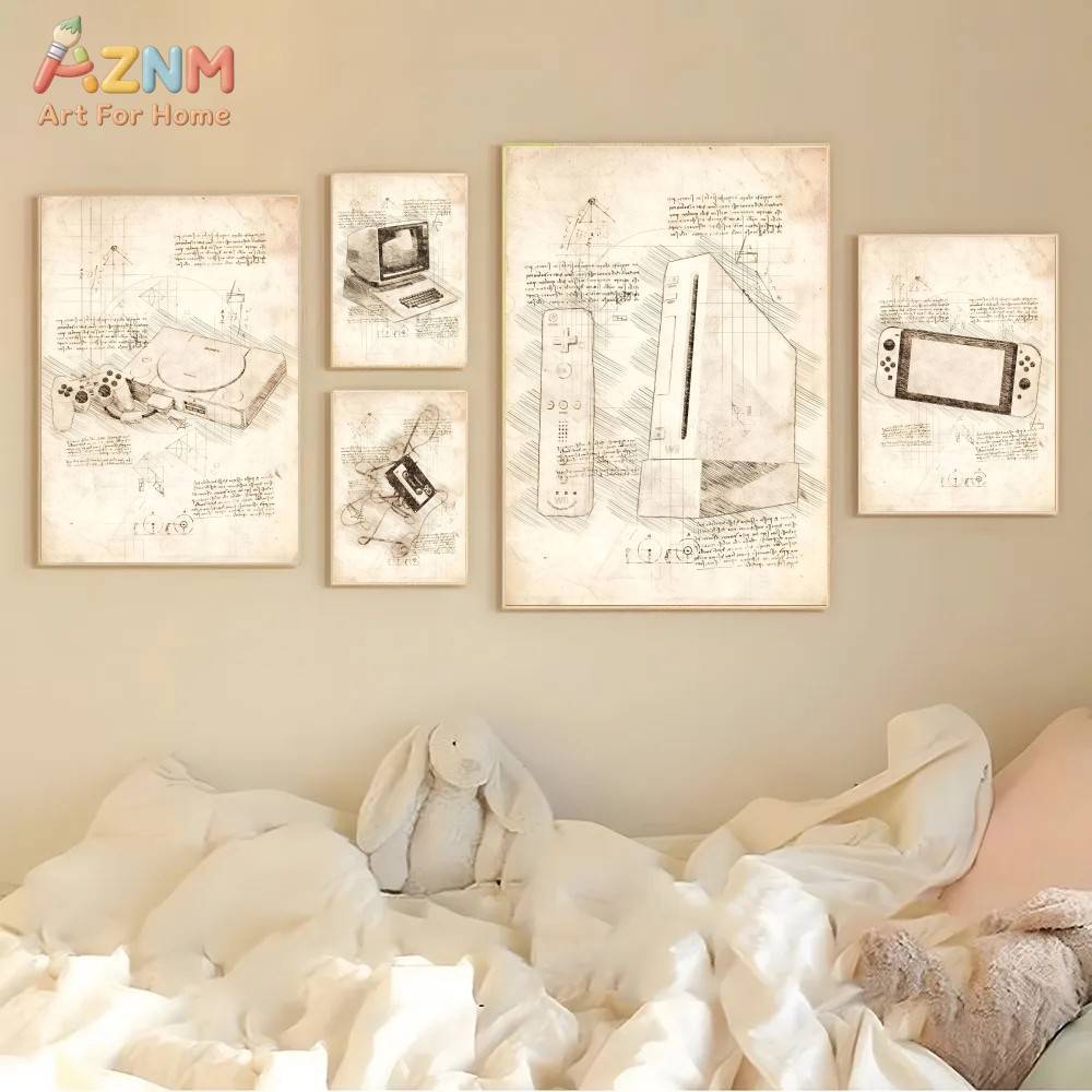 Gaming Console Room - AZNM - Lienzo Decorativo con Diseño