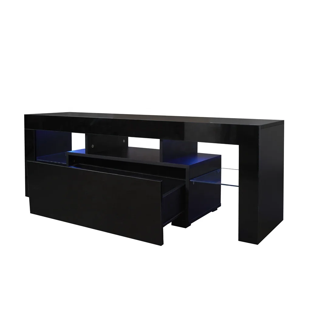 Gaming Console Tv Stand - # Soporte para TV negro con
