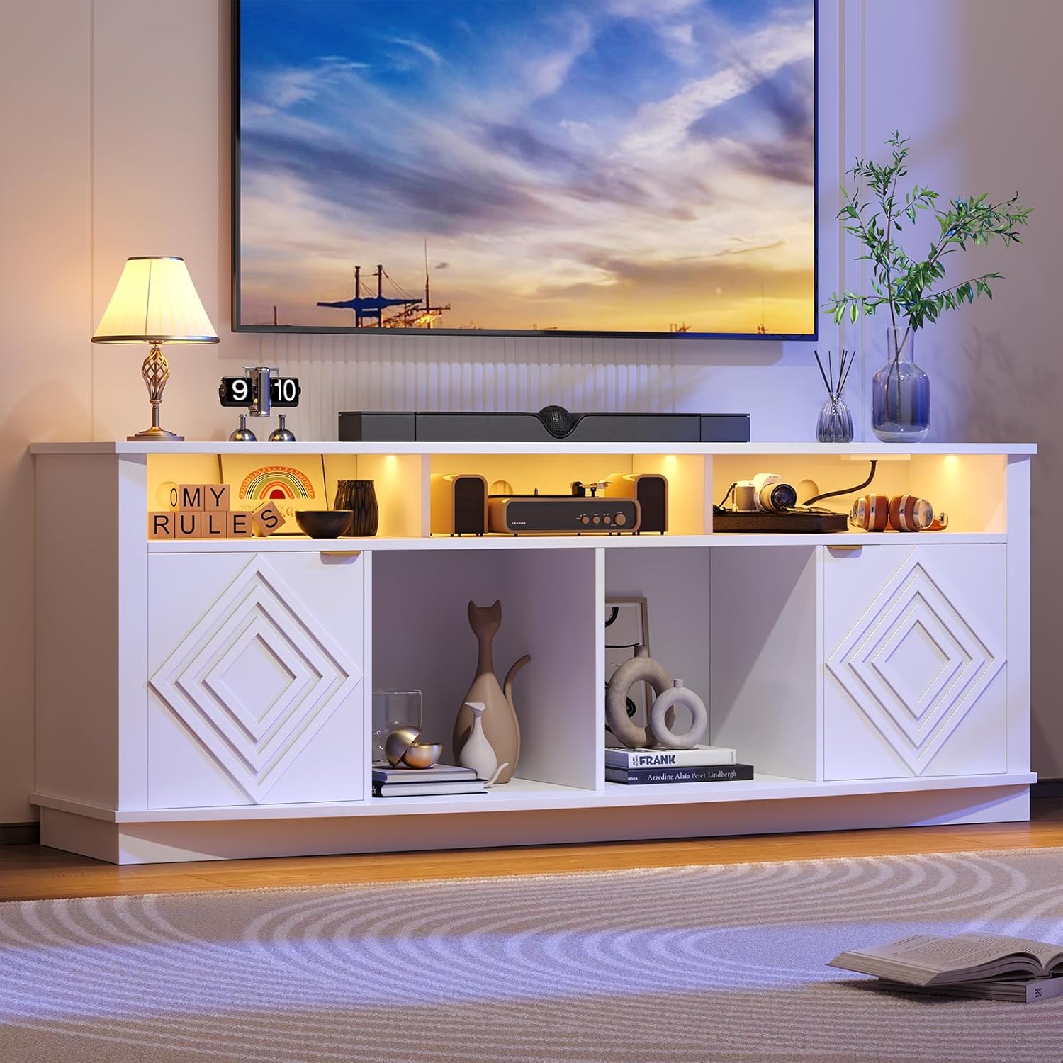 Gaming Console Tv Stand - Soporte para TV LED de 80