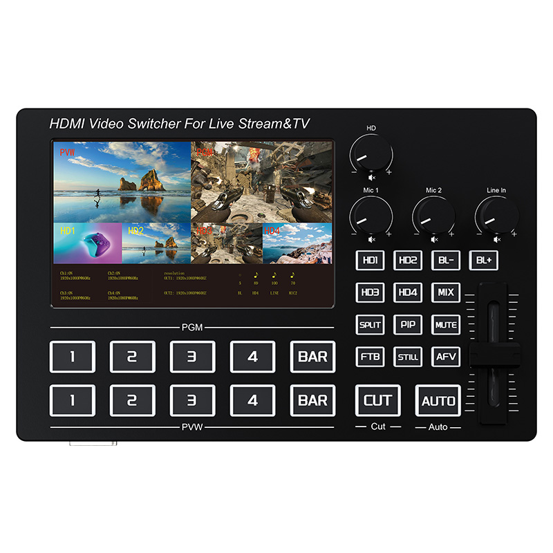 Gaming Console With - Mezclador de Video HDMI de 4