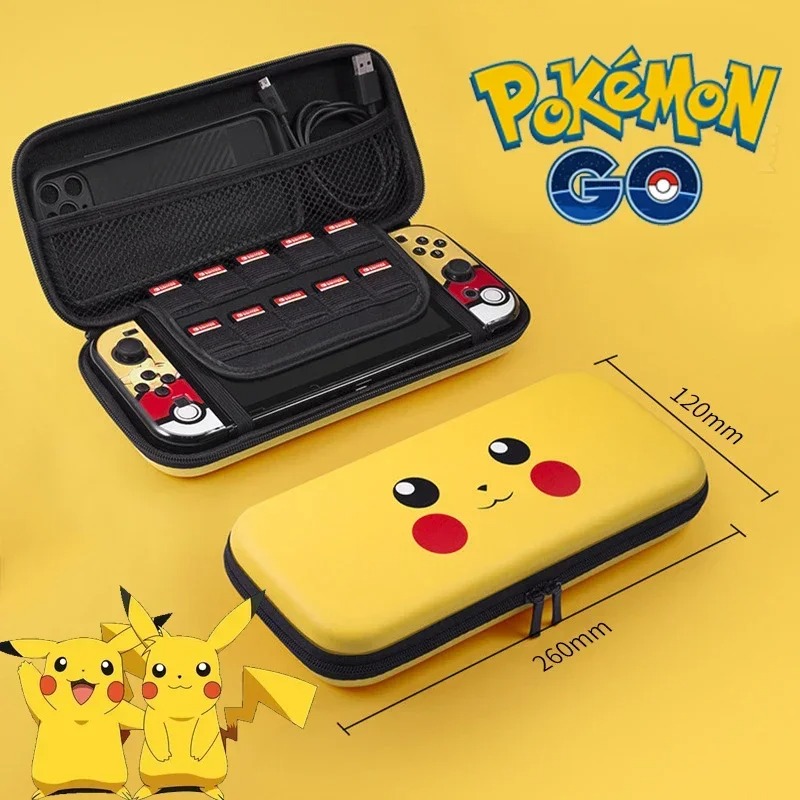 Gaming Console Handheld - Bolsa de almacenamiento Pokemon Pikachu para