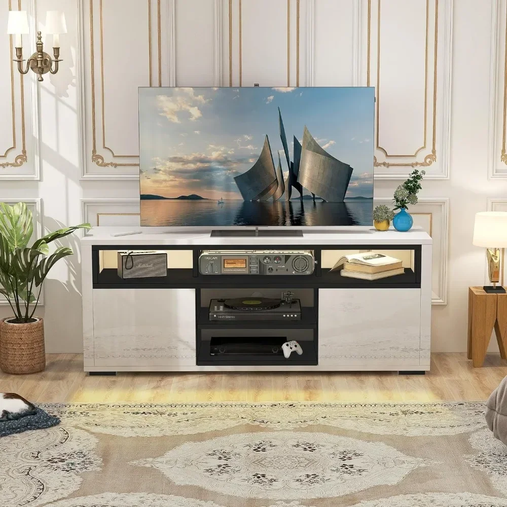 # Para soporte de TV LED moder - Gaming Console Tv Stand reseña y precio