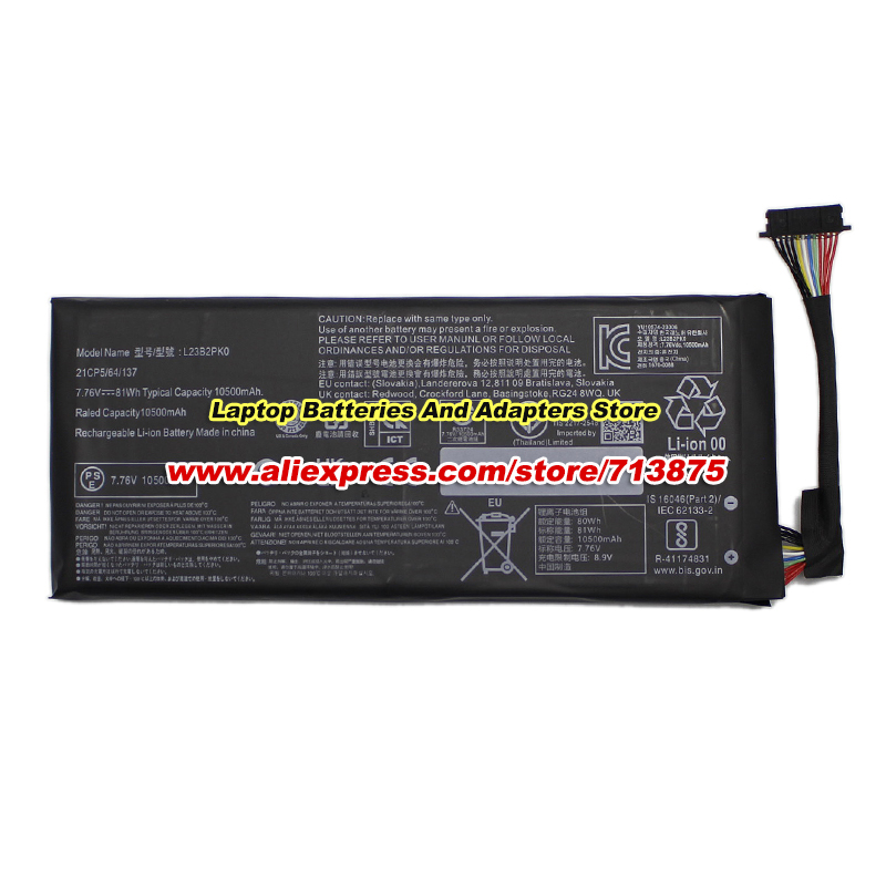 Batería 81Wh L23B2PK0 7.76V 10 - Gaming Console Lenovo reseña y precio