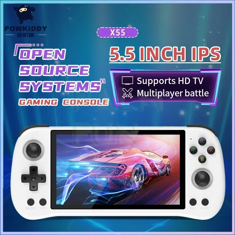 POWKIDDY-consola de juegos por - Gaming Console X55 reseña y precio