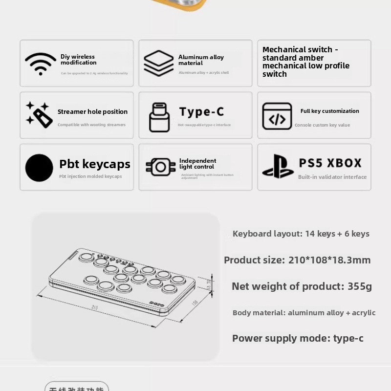 Teclado Portátil para Juegos D - Gaming Console Keyboard reseña y precio