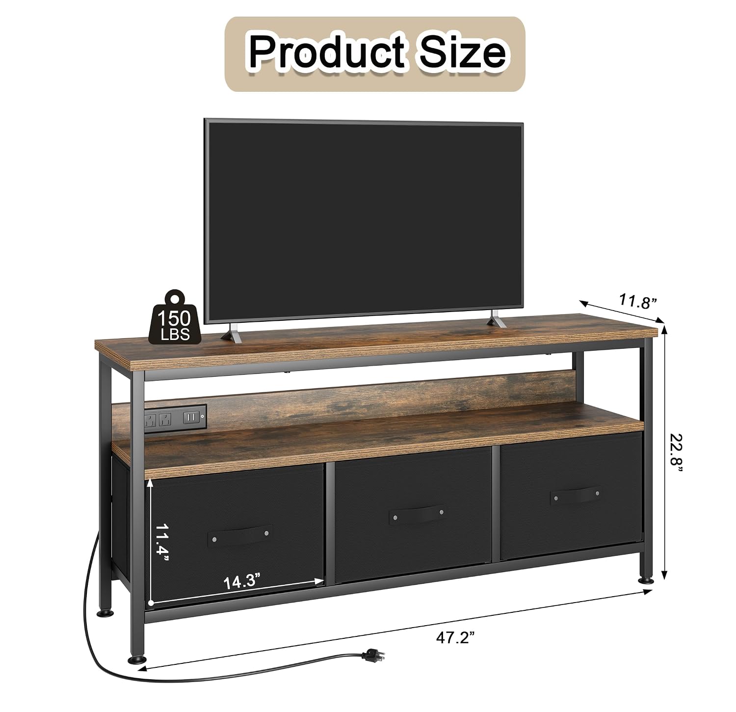 Soporte para TV de 39 a 50 Pul - Gaming Console Tv Stand reseña y precio