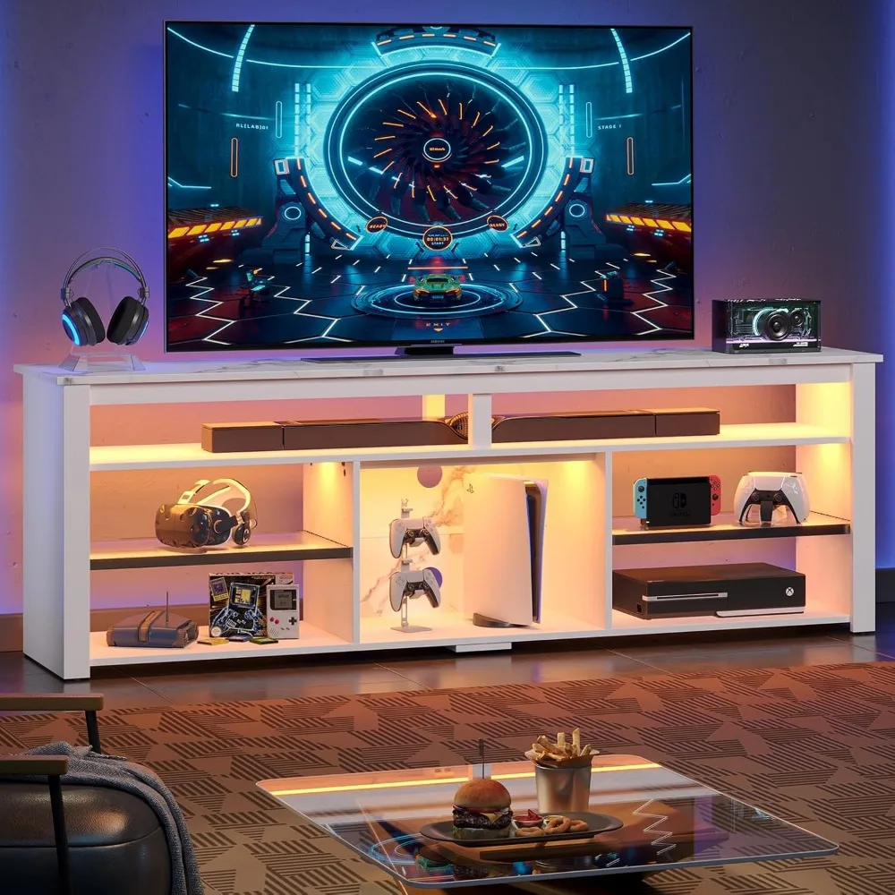 Soporte de TV para TV de 75 pu - Gaming Console Tv Stand reseña y precio