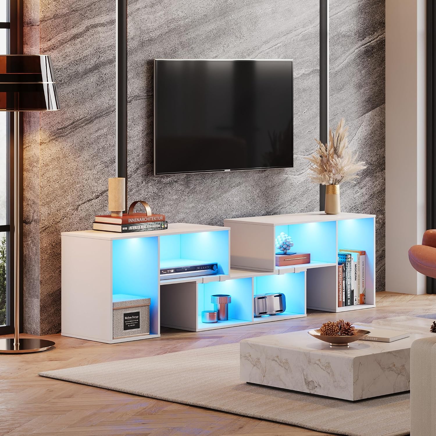 Soporte de TV Deformable con T - Gaming Console Tv Stand reseña y precio