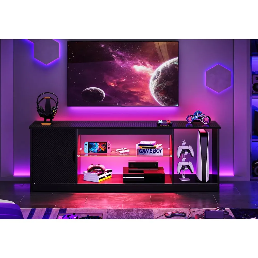 Bestier Centro de entretenimie - Gaming Console Tv Stand reseña y precio
