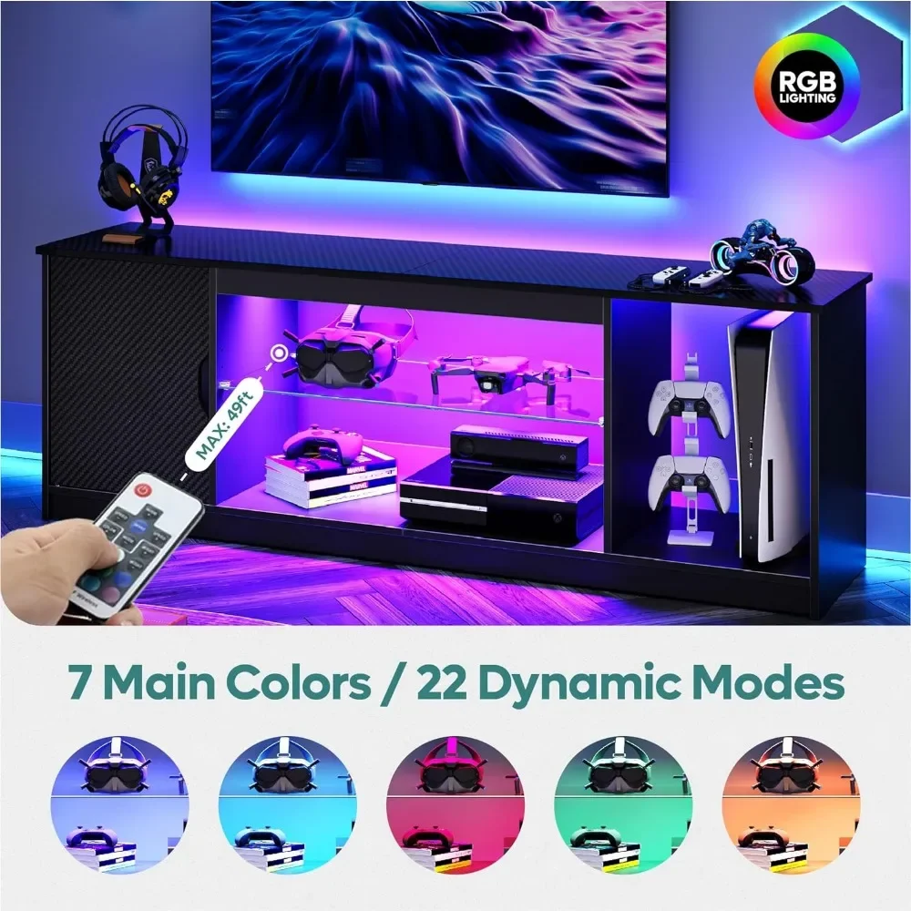 Bestier Centro de entretenimie - Gaming Console Tv Stand reseña y precio