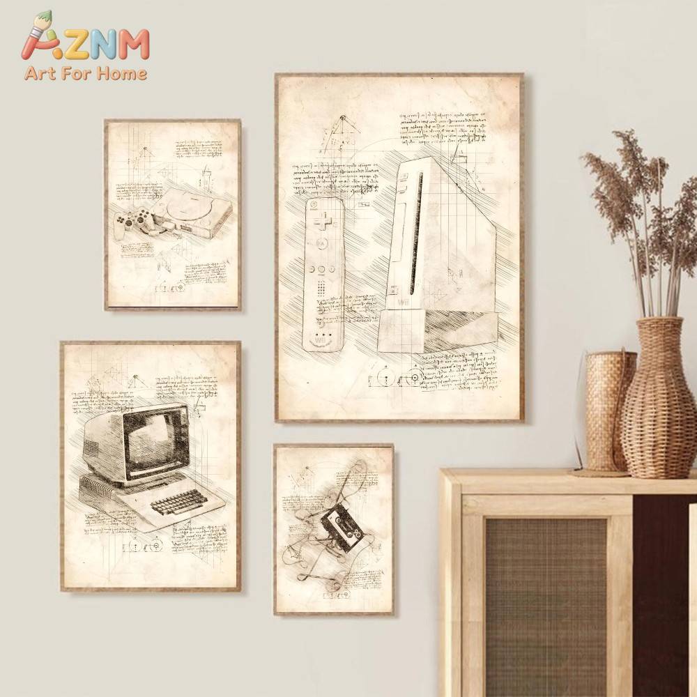 AZNM - Lienzo Decorativo con D - Gaming Console Room reseña y precio