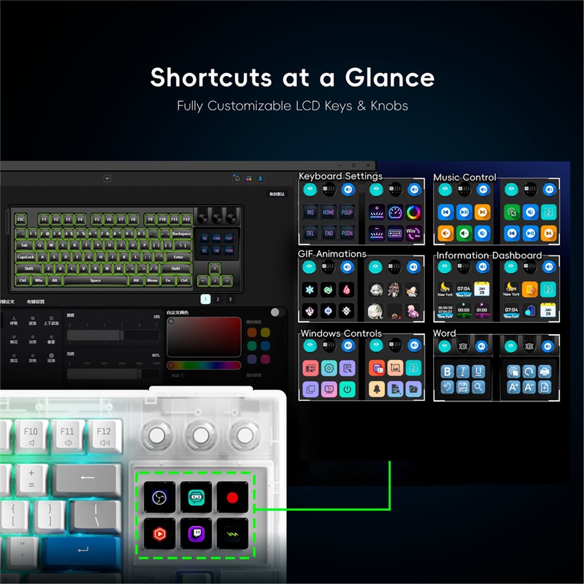 Teclado Mecánico Visual LCD po - Gaming Console Keyboard reseña y precio