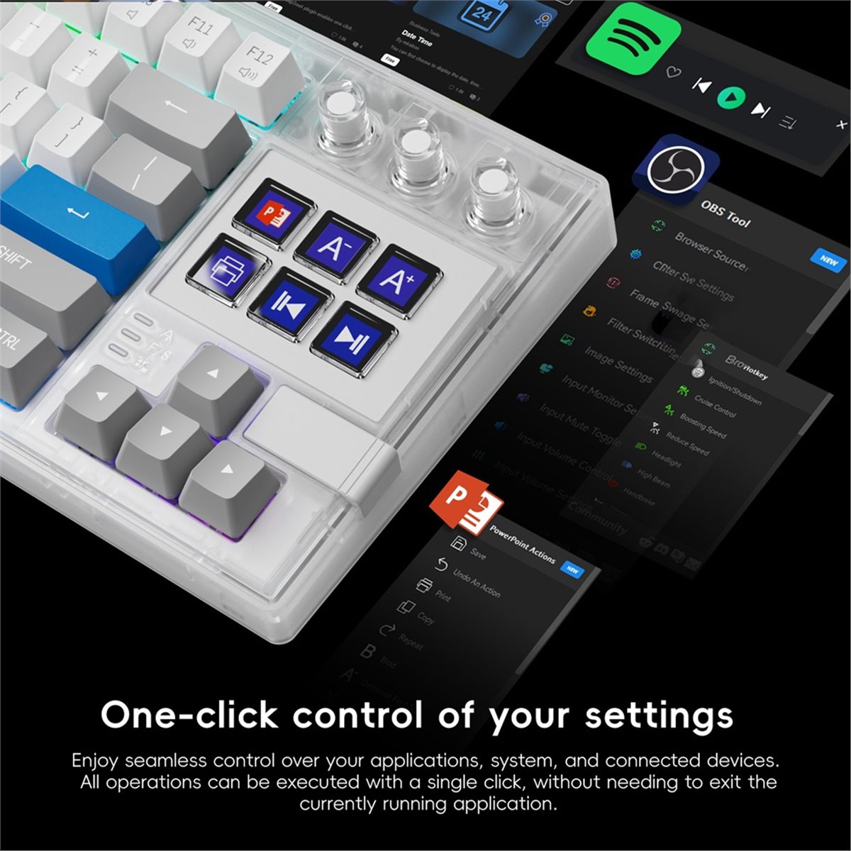 Teclado Mecánico Visual LCD po - Gaming Console Keyboard reseña y precio