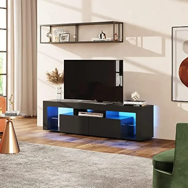 Consola de TV de madera con 2  - Gaming Console Tv Stand reseña y precio