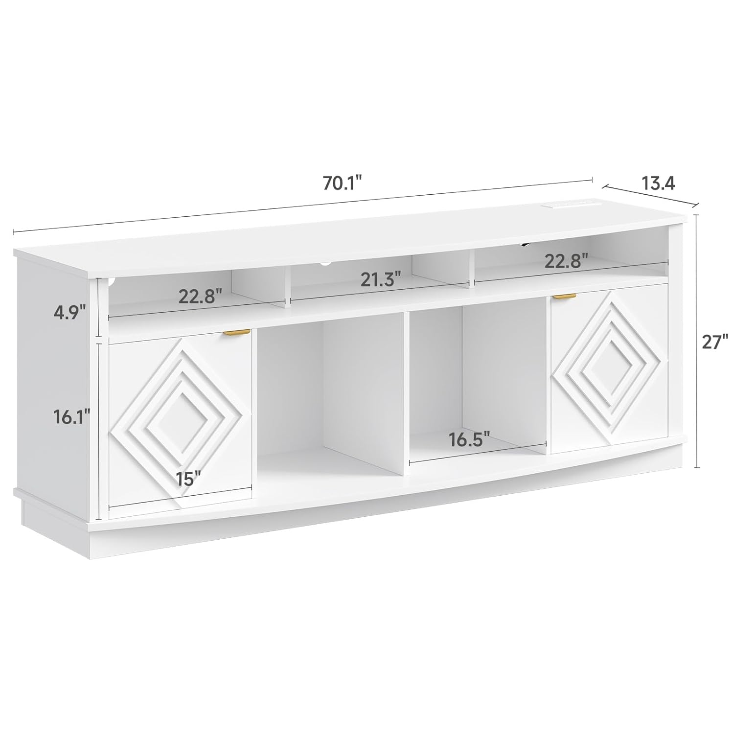 Soporte para TV LED de 80 Pulg - Gaming Console Tv Stand reseña y precio