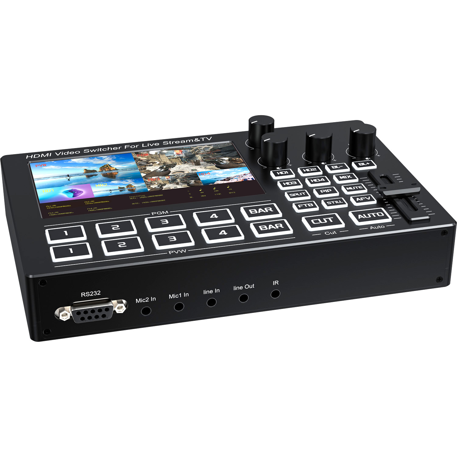 Mezclador de Video HDMI de 4 C - Gaming Console With reseña y precio